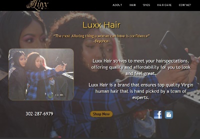 Hair stylist website
