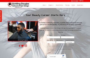 Hair Design School website