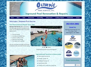 Olympic Pools website