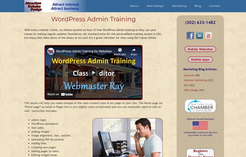 WordPress Training Video
